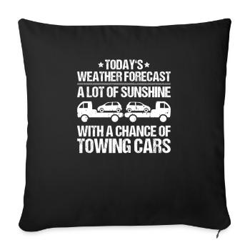 Tow Truck Service Tow Truck Driver - Sofa pillowcase 17,3'' x 17,3'' (45 x 45 cm) - black - Front
