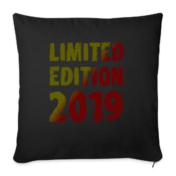 2019 Édition Limitée Anniversaire Cadeau Décoration - Housse de coussin décorative 45 x 45 cm - noir - Devant