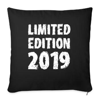 2019 Édition Limitée Anniversaire Cadeau Décoration - Housse de coussin décorative 45 x 45 cm - noir - Devant