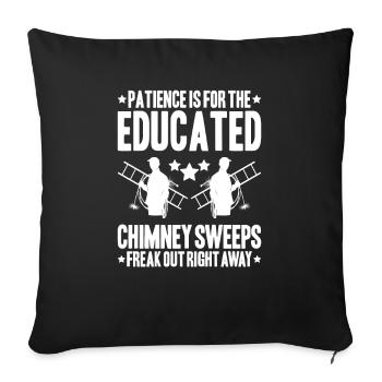 Schornsteinfeger Kaminkehrer Ramoneur - Housse de coussin décorative 45 x 45 cm - noir - Devant