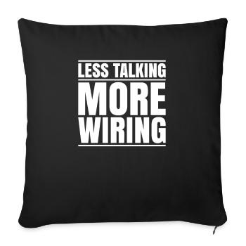 Veranstaltungstechniker Technicien événementiel - Housse de coussin décorative 45 x 45 cm - noir - Devant