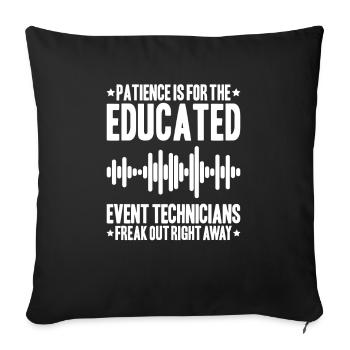 Veranstaltungstechniker Technicien événementiel - Housse de coussin décorative 45 x 45 cm - noir - Devant