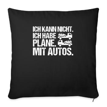 Abschlepper Abschleppdienst Tow Truck Driver - Sofakissenbezug 45 x 45 cm - Schwarz - Vorne