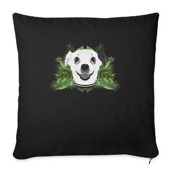 Tropical Chihuahua - Sofa pillowcase 17,3'' x 17,3'' (45 x 45 cm) - black - Front