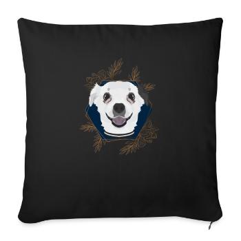 Golden Dog Chihuahua - Sofa pillowcase 17,3'' x 17,3'' (45 x 45 cm) - black - Front