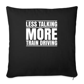Triebfahrzeugführer Lokführer Train Driver - Sofa pillowcase 17,3'' x 17,3'' (45 x 45 cm) - black - Front