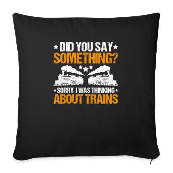 Triebfahrzeugführer Lokführer Train Driver - Sofa pillowcase 17,3'' x 17,3'' (45 x 45 cm) - black - Front