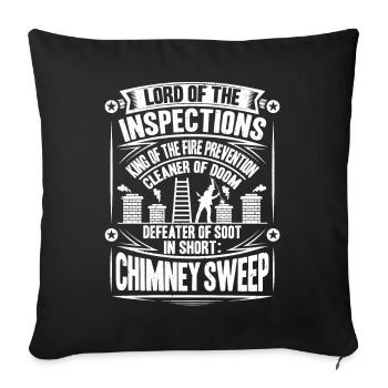 Schornsteinfeger Kaminkehrer Chimney Sweep - Sofa pillowcase 17,3'' x 17,3'' (45 x 45 cm) - black - Front
