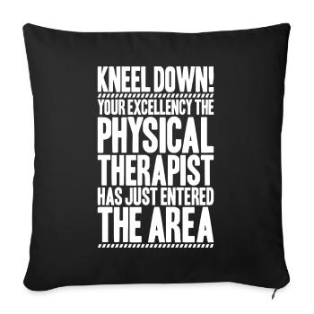 Physiothérapie Physiothérapeute Physiothérapeute - Housse de coussin décorative 45 x 45 cm - noir - Devant