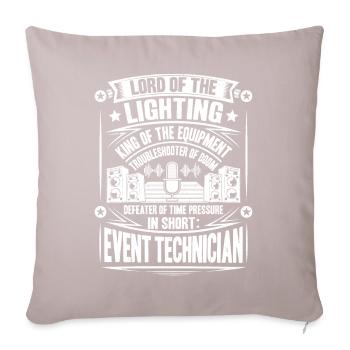 Veranstaltungstechniker Event Technician - Sofa pillowcase 17,3'' x 17,3'' (45 x 45 cm) - light taupe - Front