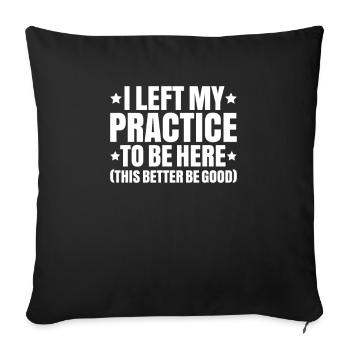 Physiotherapy Physiotherapist Physical Therapist - Sofa pillowcase 17,3'' x 17,3'' (45 x 45 cm) - black - Front