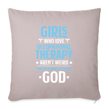 Ergotherapeut Ergotherapie Occupational Therapist - Sofakissenbezug 45 x 45 cm - helles Taupe - Vorne