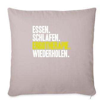 Ergotherapeut Ergotherapie Occupational Therapist - Sofakissenbezug 45 x 45 cm - helles Taupe - Vorne