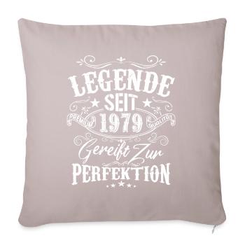 Legende Seit 1979 Gereift Zur Perfektion, Geschenk - Sofakissenbezug 45 x 45 cm - helles Taupe - Vorne