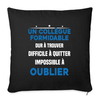 Collègue formidable dur à trouver Cadeau - Housse de coussin décorative 45 x 45 cm - noir - Devant