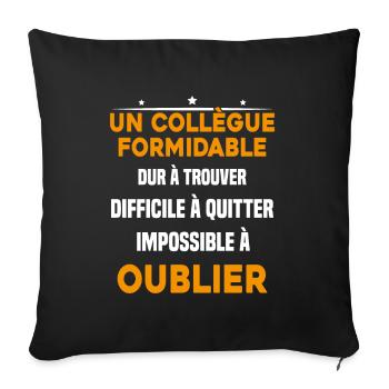 Collègue formidable dur à trouver Cadeau - Housse de coussin décorative 45 x 45 cm - noir - Devant
