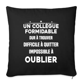Collègue formidable dur à trouver Cadeau - Housse de coussin décorative 45 x 45 cm - noir - Devant