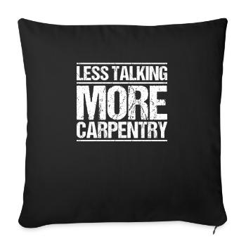 Zimmerer Zimmermann Zimmerei Carpenter Carpentry - Sofa pillowcase 17,3'' x 17,3'' (45 x 45 cm) - black - Front