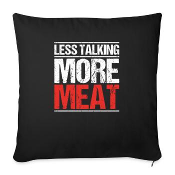 Carnivore Diät Carnivore Ernährung Carnivore Diet - Sofa pillowcase 17,3'' x 17,3'' (45 x 45 cm) - black - Front