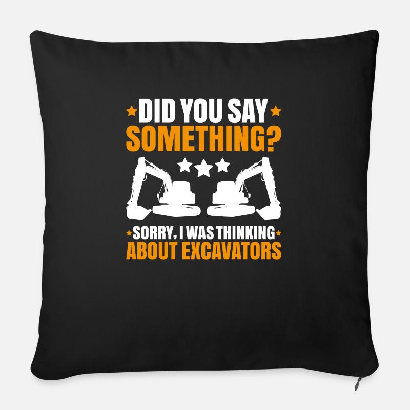Excavator Driver Excavator Operator Heavy Equipment Operator - Sofa pillowcase 17,3'' x 17,3'' (45 x 45 cm) - black