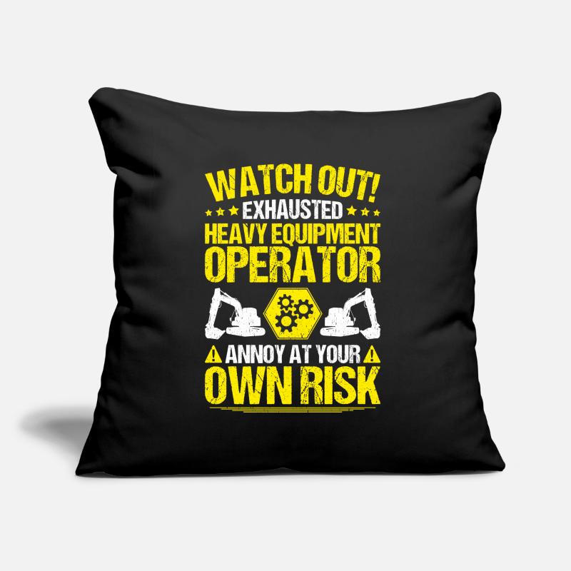 Baggerfahrer Baggerführer Heavy Equipment Operator Sofakissenbezug 45 x 45 cm