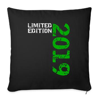 2019 Édition Limitée Anniversaire Cadeau Décoration - Housse de coussin décorative 45 x 45 cm - noir - Devant