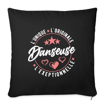 Danseuse L'unique L'originale L'exeptionnelle - Housse de coussin décorative 45 x 45 cm - noir - Devant