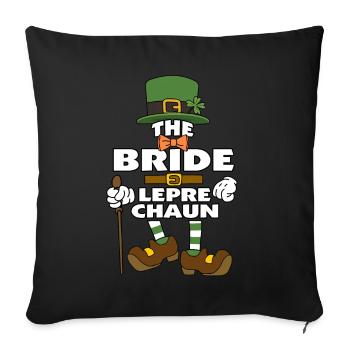 The Bride Leprechaun St Patrick's Day - Sofakissenbezug 45 x 45 cm - Schwarz - Vorne