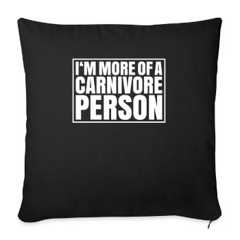 Carnivore Diät Carnivore Ernährung Carnivore Diet - Sofa pillowcase 17,3'' x 17,3'' (45 x 45 cm) - black - Front