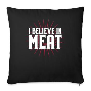 Carnivore Diät Carnivore Ernährung Carnivore Diet - Sofa pillowcase 17,3'' x 17,3'' (45 x 45 cm) - black - Front