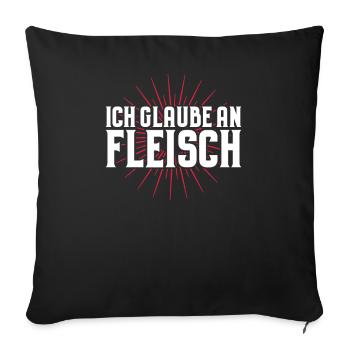 Carnivore Diät Carnivore Ernährung Carnivore Diet - Sofakissenbezug 45 x 45 cm - Schwarz - Vorne