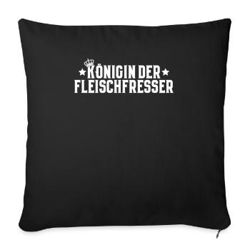 Carnivore Diät Carnivore Ernährung Carnivore Diet - Sofakissenbezug 45 x 45 cm - Schwarz - Vorne
