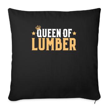 Zimmerer Zimmermann Zimmerei Carpenter Carpentry - Sofa pillowcase 17,3'' x 17,3'' (45 x 45 cm) - black - Front