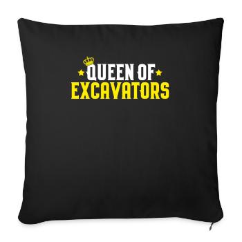 Excavator Driver Excavator Operator Heavy Equipment Operator - Sofa pillowcase 17,3'' x 17,3'' (45 x 45 cm) - black - Front
