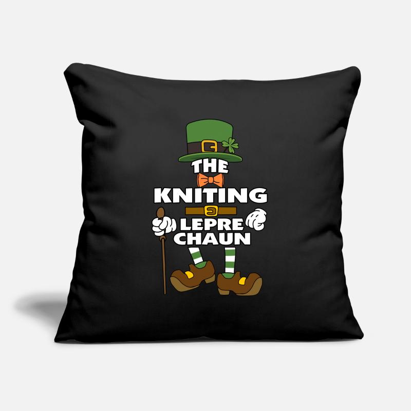 The Kniting Leprechaun St Patrick's Day Sofakissenbezug 45 x 45 cm