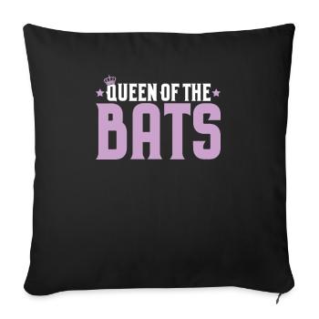 Fledermaus Fledermäuse Bat Bats Fledertier - Sofa pillowcase 17,3'' x 17,3'' (45 x 45 cm) - black - Front