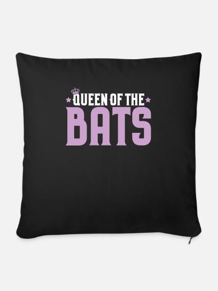 Fledermaus Fledermäuse Bat Bats Fledertier - Sofakissenbezug 45 x 45 cm - Schwarz