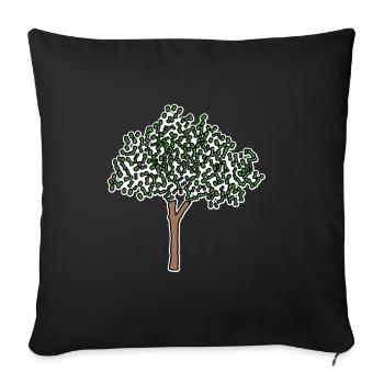 Binary Tree Admin Hacker Coder Programmierer - Sofakissenbezug 45 x 45 cm - Schwarz - Vorne
