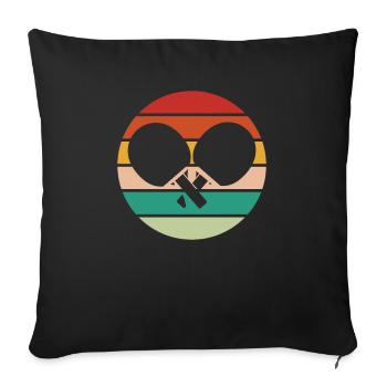 Tischtennis Ping Pong Pingpong Table Tennis - Housse de coussin décorative 45 x 45 cm - noir - Devant