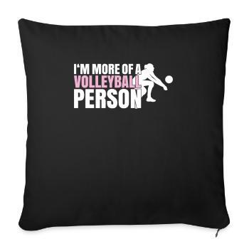 Volleyball Volleyball Player Volleyball Player Volley - Sofa pillowcase 17,3'' x 17,3'' (45 x 45 cm) - black - Front