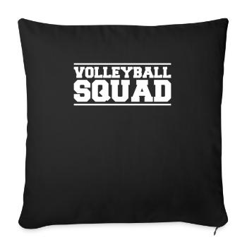 Volleyball Volleyball Player Volleyball Player Volley - Sofa pillowcase 17,3'' x 17,3'' (45 x 45 cm) - black - Front