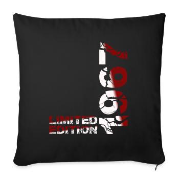1967 édition limitée cadeau d’anniversaire femme mari - Housse de coussin décorative 45 x 45 cm - noir - Devant