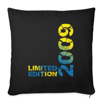 2009 Édition Limitée Anniversaire Cadeau Femme Mari - Housse de coussin décorative 45 x 45 cm - noir - Devant