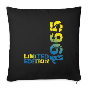 1965 Édition Déco Limitée 58e Tenue d’anniversaire - Housse de coussin décorative 45 x 45 cm - noir - Devant