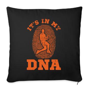Basketball It's In My DNA Geschenkidee - Sofakissenbezug 45 x 45 cm - Schwarz - Vorne