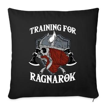 Formation pour Ragnarok I Nordic Viking Valhalla - Housse de coussin décorative 45 x 45 cm - noir - Devant
