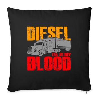 Trucking Art Truck Driver Trucker Lover Gifts - Sofakissenbezug 45 x 45 cm - Schwarz - Vorne