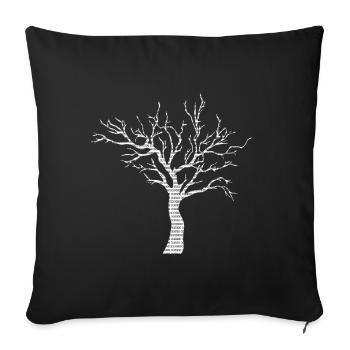 Binary Tree Admin Hacker Coder Programmierer - Sofakissenbezug 45 x 45 cm - Schwarz - Vorne