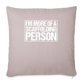 Scaffolding Scaffolding Scaffolding Scaffolding Assembler Scaffolder - Sofa pillowcase 17,3'' x 17,3'' (45 x 45 cm) - light taupe - Front