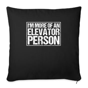 Elevator Fitter Elevator Mechanic Elevator Mechanic - Sofa pillowcase 17,3'' x 17,3'' (45 x 45 cm) - black - Front